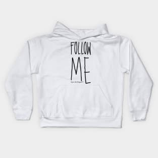 Follow me! Yellow Kids Hoodie